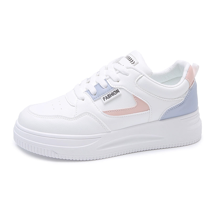Leather Cover White Shoes Female 2023 Autumn New Arrival Ins Super Popular Student Wild Shoes K-style Women's Casual Shoes Single