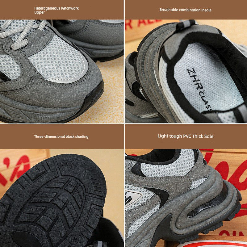 ZHR/Then Dad Shoes Women's New Arrival Spring Easiest for Match Casual Sneaker Breathable Soft Bottom Comfortable Breathable Elevator Shoes